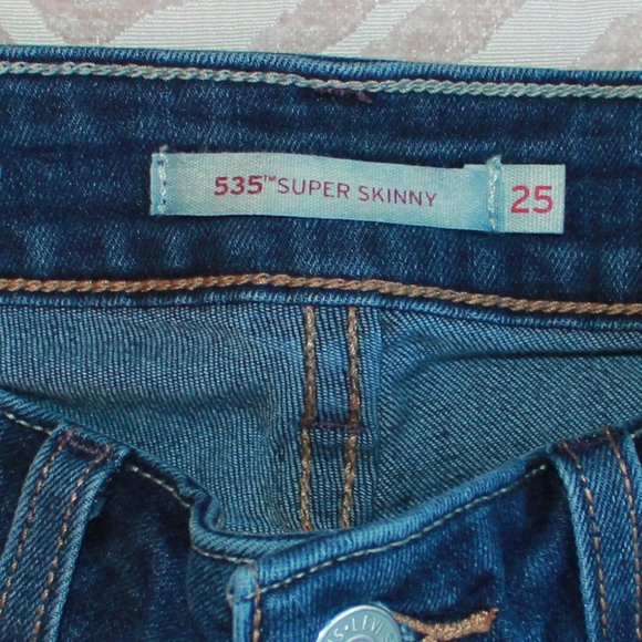 Levi's Skinny Jeans | Blue Jeans Size 25 - Picture 5 of 7